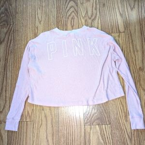 Pink VS Light Pink Long Sleeve Top